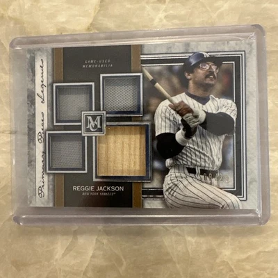 2020 Primary Pieces Legend Reggie Jackson Topps Museum Quad Relic /25 Yankees - Image 1 of 2