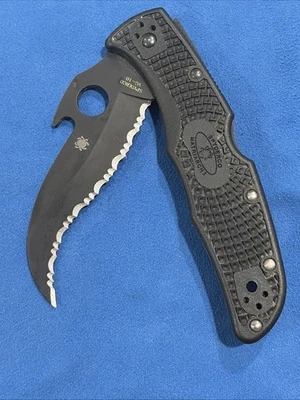 Abridor ligero Spyderco Matriarch 2 Emerson en muy buena condición-10 Seki City Japón C12SBBK2W Foto 1 de 4