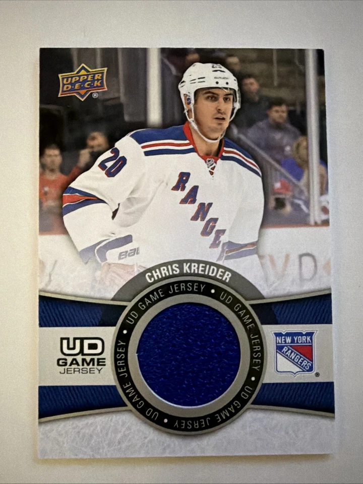 2015-16 Upper Deck - Ud Game Jersey Series 1 Chris Kreider #GJ-CK (MEM) - Image 1 of 2