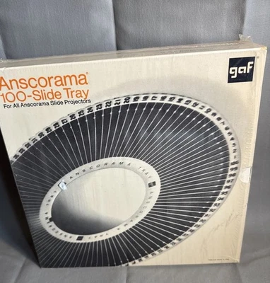 GAF ANSCORAMA 100 SLOT TRAY WITH  2" X 2" 100 SLIDES Tray - Image 1 of 4