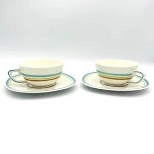 Tea Cups Saucer Taylor Smith Pioneer Cabin Conversation By Walter Dorwin Teague - Picture 1 of 6