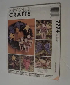 McCalls 7774 Navidad Ángel Adorno Árbol Falda Medias Patrón Costura - Imagen 1 de 2