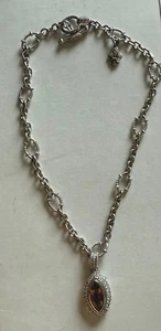 Cadena de plata de ley 925 Judith Ripka con colgante de circonitas cúbicas y limón - Imagen 1 de 5