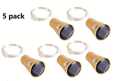 7 paquetes Botella Corcho/Tapa Alambre Hada Cadena Luz con 2 metros LED Foto 1 de 4