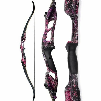 56" Takedown Recurve Bow 30-50lbs Limbs Metal Riser Archery Adult Hunting Target - Image 1 of 4