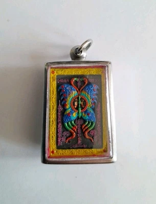 Kruba Krissana - Butterfly - 2555 B.E. - 100% Genuine Thai Amulet — 第 1/4 张图片