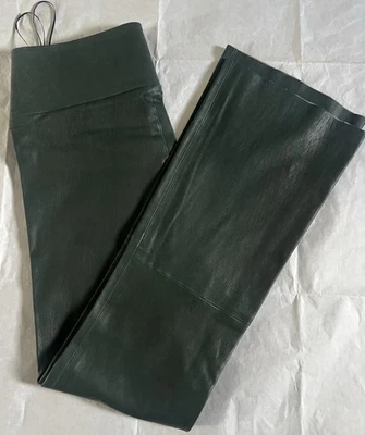 SPRWMN EMERALD Leather Flare Legging 24" Inseam NEW SIZE: S - Image 1 of 3
