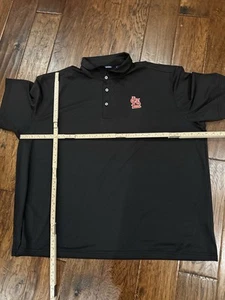 Cutter & Buck Mens St. Louis Cardinals Polo Shirt 3XL Black Red Logo S/S Comfort - Picture 1 of 3