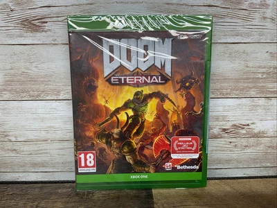*French* Doom Eternal (Microsoft Xbox One, 2020) Complete with Manual CIB - Image 1 of 2