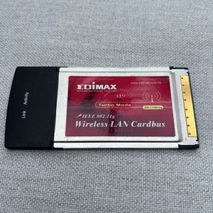 Edimax EW-7108PCg Turbo Wireless LAN Cardbus WiFi Win98SE/ME/2K/XP/Vista & Linux - Picture 1 of 3