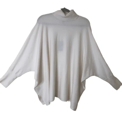 NEW Alfani Ivory Dolman Sleeve Oversized Turtleneck Sweater NWT - Image 1 of 4