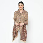 Exotic Design Kalam Kari Shawl Large Wool Jamawar Shawl Paisely Pashmina 80" 40"