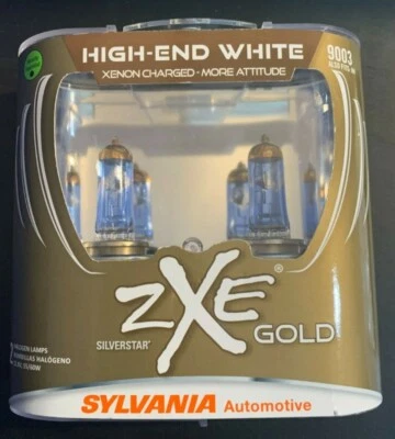 Lâmpadas de halogênio Sylvania 9003SZ.PB2 SilverStar zXe GOLD 9003 (novas em folha) - Imagem 1 de 2