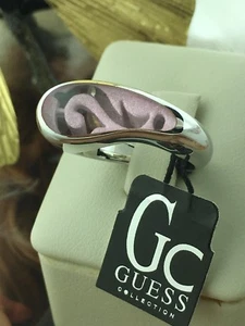 Nuevo con etiquetas Anillo Moderno de Plata Esterlina Rosa Talla 6,75 GUESS COLECCIÓN - Imagen 1 de 12