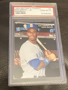1989 Mother's Cookies Ken Griffey Jr Rookie PSA 10 GEM MINT #3 Mariners RC
