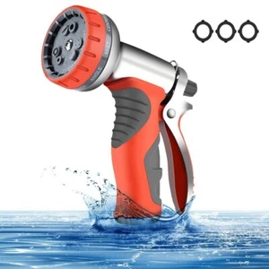 9-Mode Heavy Duty Metal Garden Hose Spray Gun - High Pressure, Leakproof - Picture 1 of 4