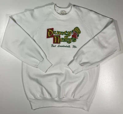 Sudadera De Colección Durty Nelly’s Fort Lauderdale Talla M Raglán Hecha en EE. UU. Años 80 Foto 1 de 4