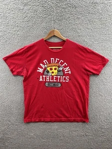Mad Decent Athletics Pizza Mascot Get Mad Red T-Shirt Size XL - Picture 1 of 3