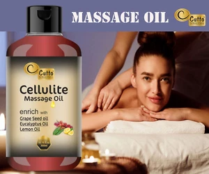 Cellulite Massage Oil – 10.15 Fl.Oz/300 Ml I Cellulite Remover I Made from Natur - Picture 1 of 3