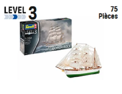 Revell	5432	Gorch Fock 1:350 - Photo 1/4