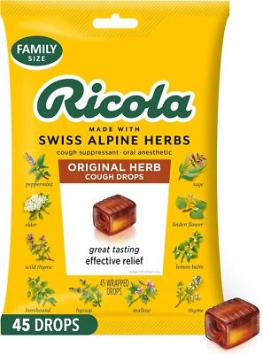 Ricola Original Herb Cough Drops, 45 Count Foto 1 de 3