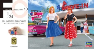 Hasegawa 1/24 FC-10 (29110) 50's American Girls Figure (2 Figures) - Picture 1 of 1