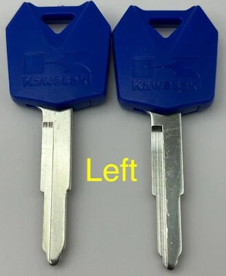 2 Key Blanks Kawasaki KZ440D KH125 KL650B KL 650 KH 125 KZ 440 VN500 VN1500 Keys - Image 1 of 3
