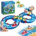 VATOS Kids Outdoor Water Table Toys, Water Park Playset 50PCS DIY Table Beach...