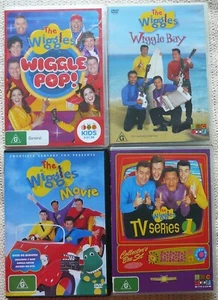 THE WIGGLES DVDs x 4 TV Series 1, Wiggles Movie, Wiggle Bay, Wiggle Pop! - Picture 1 of 3
