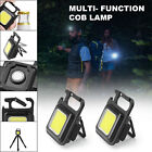 2Pack Camping Mini COB Flashlights Bright Rechargeable Keychain Small Flashlight