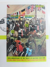 New Zealand Stamps fdc Signing of the treaty of  Waitangi 1990