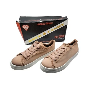 Womens Girls Shoes Rock Candy Silky Pink Blush Designer California Shoes Size 10 - Picture 1 of 9