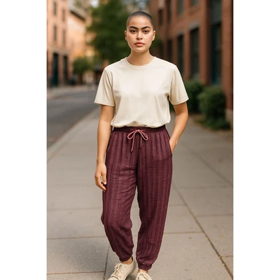 Pantalones de salón Free People Intimately Intimately (L) acolchados Love PJs púrpura Foto 1 de 4