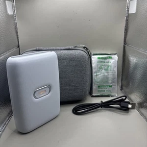 Fujifilm Instax Mini Link Smartphone Printer Ash White TESTED & WORKING - Picture 1 of 10