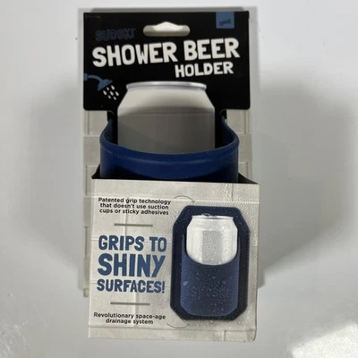 SUDSKI SOPORTE DE DUCHA DE SILICONA Azul Palos a Superficies Brillantes Nuevo Foto 1 de 4