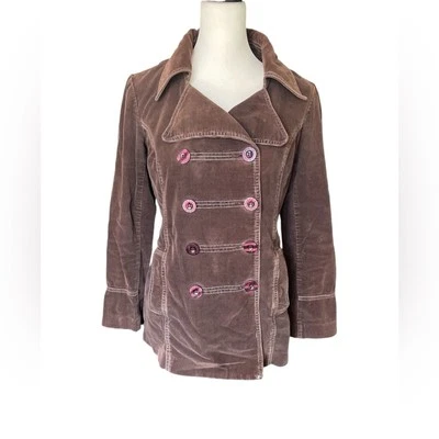 Chaqueta de Pana Bebe Vintage Marrón, Talla XS, Retro Groovy Informal Foto 1 de 4