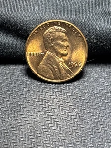 1966 Lincoln Cent – FS-801 DDR – RED – Doubled Die Reverse (ONE CENT / UNITED) - Picture 1 of 5