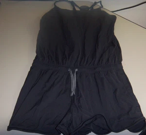 GIRLS IVIVVA BY LULULEMON BLACK ROMPER SIZE 14 - Picture 1 of 5