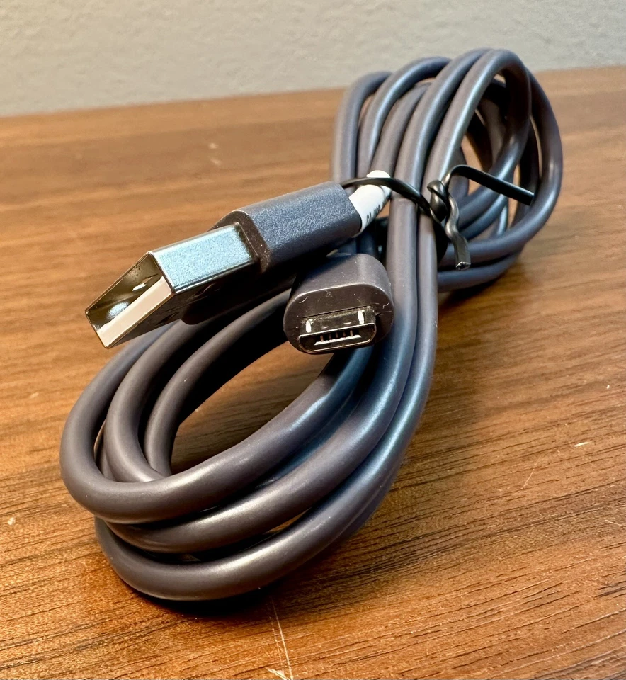 Five foot (5') Grey (Gray) USB Type A to Micro Cable - Image 1 of 1