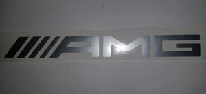 AMG Mercedes sticker / decal 255mm x 28mm Metallic Silver - Picture 1 of 5