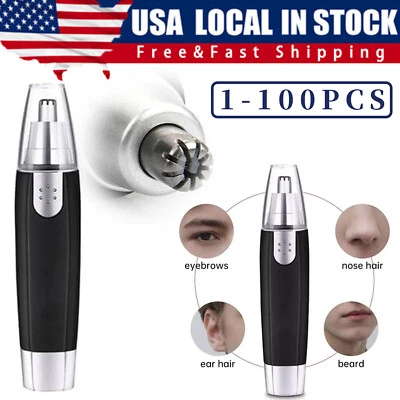 Electric Nose Hair Trimmer Shaver Ear Face Eyebrow Mustache Beard Shaver Clipper - Image 1 of 4