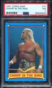 1987 WWF Topps HULK HOGAN Wrestling CHAMP IN THE RING # 37 PSA 7  NM - Picture 1 of 1
