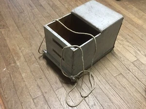 Michigan Ice Fishing Sled Made from Western Ammo Wood Crate  ~HF20 - Picture 1 of 12