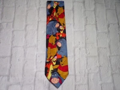 Corbata de poliéster para hombre Disney Pooh Tigger Eeyore profesor director  Foto 1 de 3