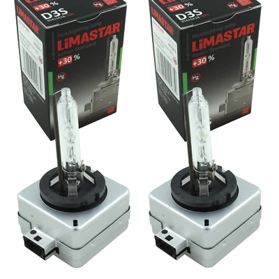 2x Xenon Bulb Lamp Light Source D3S 42V 35W Super White Limastar +30% - Image 1 of 3
