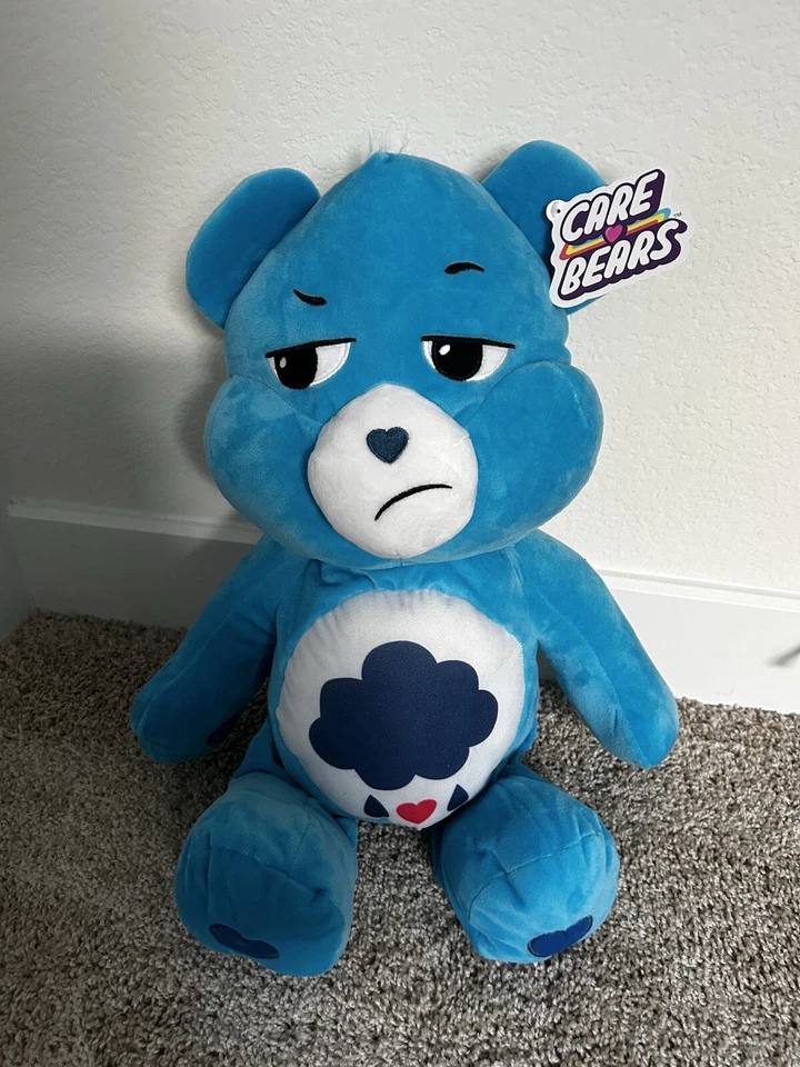 "Oso lluvioso gruñón Jumbo XL Care Bears 22"" felpa azul abrazable nuevo con etiquetas como nuevo" Foto 1 de 3
