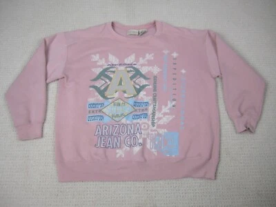 VTG Arizona Jeans Co Sweatshirt Womens Large Pink International Nordic Ski USA - Image 1 of 4