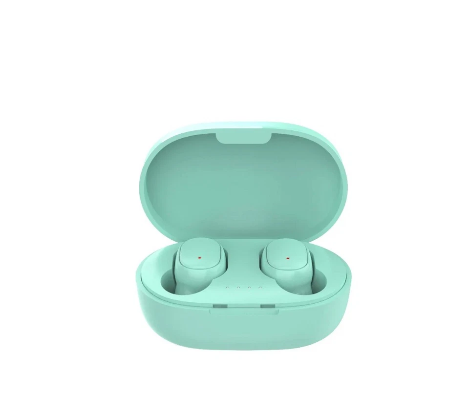 GREEN Binaural Stereo Ear Buds With Charging Case - Image 1 of 1