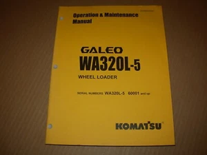 Komatsu GALEO WA320L-5 Loader Operation Maintenance Manual , s/n 60001 - up  - Picture 1 of 4
