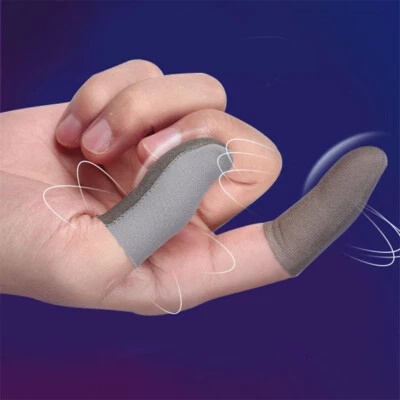 2PCS Gaming Finger Sleeve Touch Screen Mobile Game Controller Gloves Sweatproof - Image 1 of 4